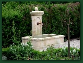 1. Gartenbrunnen aus Naturstein BB-53-D 1  » Click to zoom ->